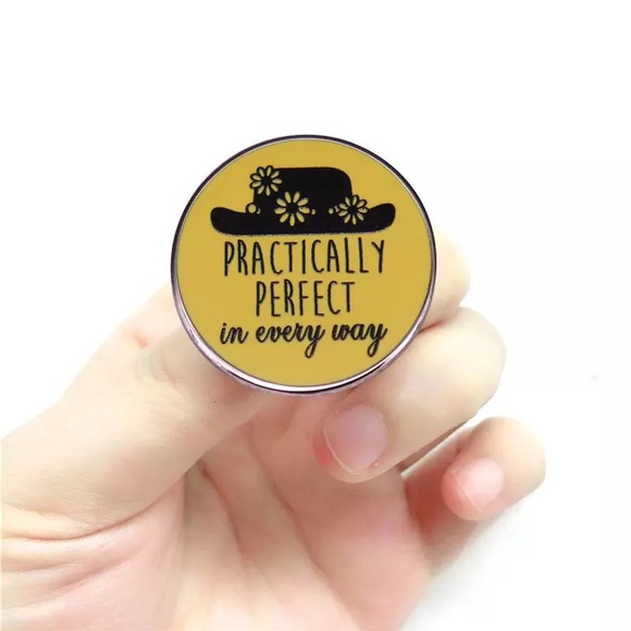 Mary Poppins Practically Perfect Enamel Pin - Picture 3 of 3